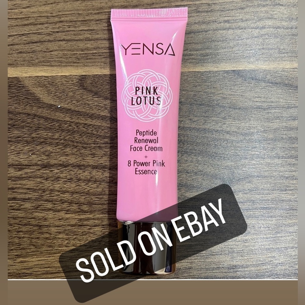 NEW - YENSA Pink Lotus Peptide Renewal Face Cream Full S 1.7oz - Picture 1 of 5